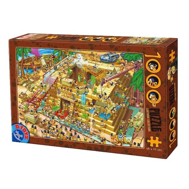 Cartoon Pyramid Building Puzzle 1000 Pieces