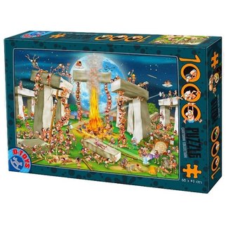 Dtoys Puzzle Stonehenge de dibujos animados 1000 piezas