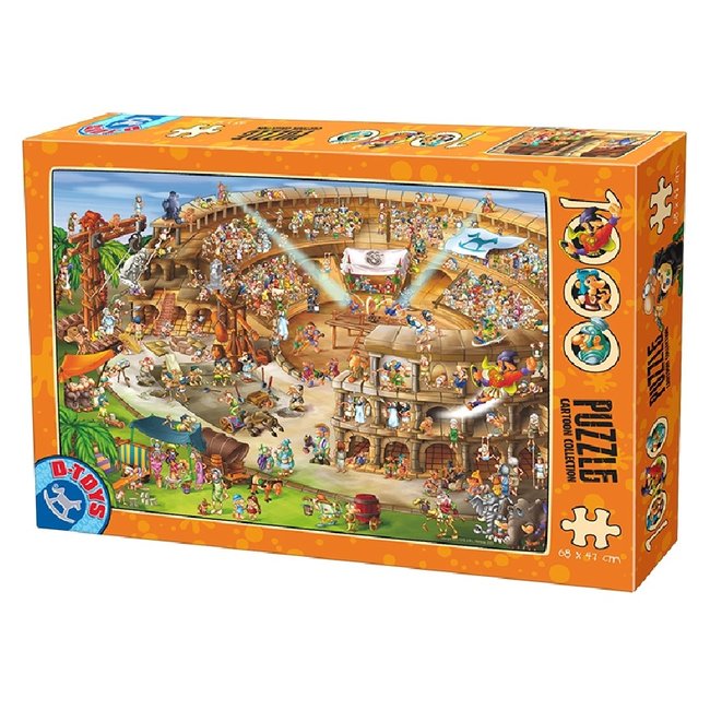 Cartoon das Kolosseum Puzzle 1000 Teile