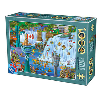 Dtoys Puzzle 1000 pièces - Chutes du Niagara - dessin animé