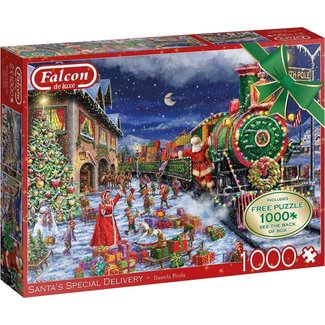 Falcon Santa's Special Delivery Puzzle 2x 1000 Teile