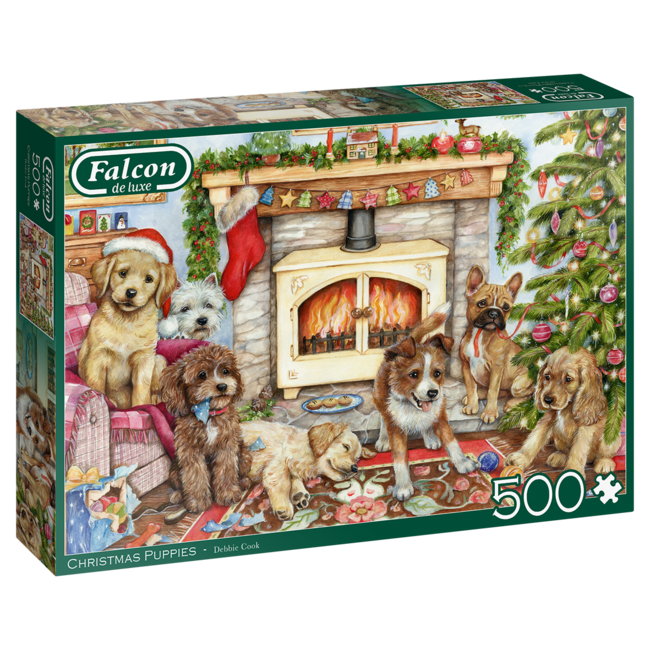 Christmas Puppies Puzzle 500 Pieces