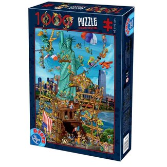 Dtoys Nueva York de dibujos animados Puzzle 1000 piezas