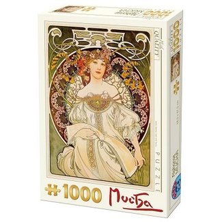 Dtoys Alphonse Mucha Puzzle 1000 Pieces Reverie