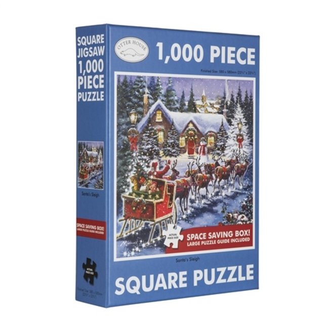 Puzzle del trineo de Papá Noel 1000 piezas
