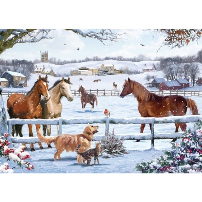 Otterhouse Christmas On The Farm Puzzle 1000 Pieces