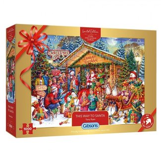 Gibsons This Way to Santa Puzzle 1000 Piezas