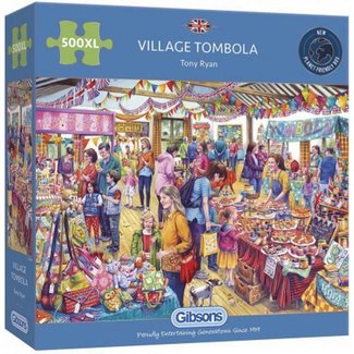 Gibsons Dorf-Tombola-Puzzle 500 XL-Teile