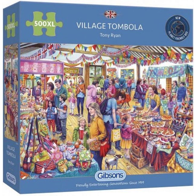 Gibsons Dorf-Tombola-Puzzle 500 XL-Teile