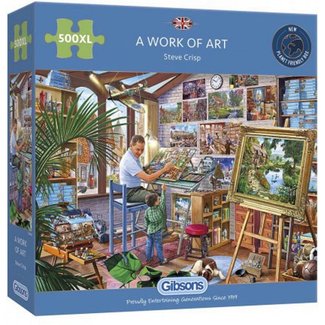 Gibsons Ein Kunstwerk Puzzle 500 XL-Teile