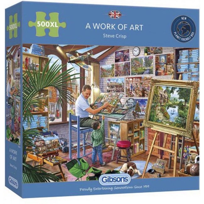 Gibsons A Work of Art Puzzel 500 XL Stukjes