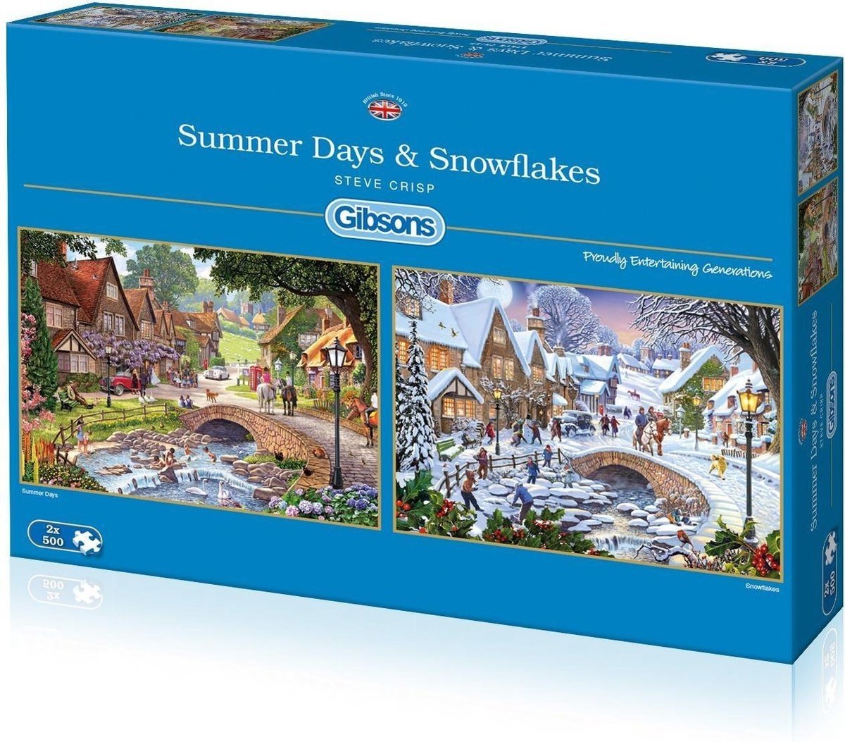 Summer Days & Snowflakes Puzzel 2x 500 Stukjes