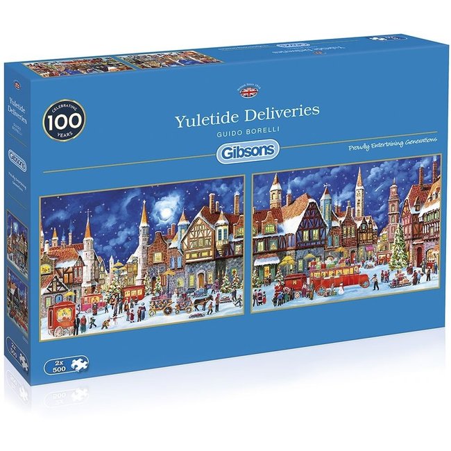Gibsons Yuletide Deliveries Puzzle 2x 500 Pieces