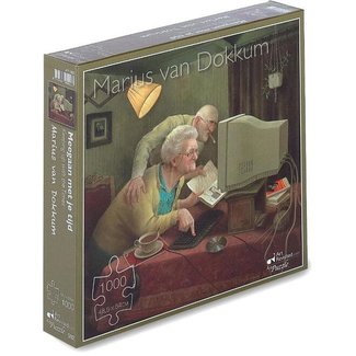 Art Revisited Marius van Dokkum Meegaan met je Tijd Puzzel 1000 Stukjes