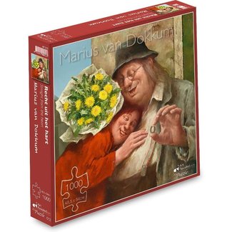 Art Revisited Marius van Dokkum Puzzle 1000 pezzi "Straight from the Heart" (Dritto dal cuore)