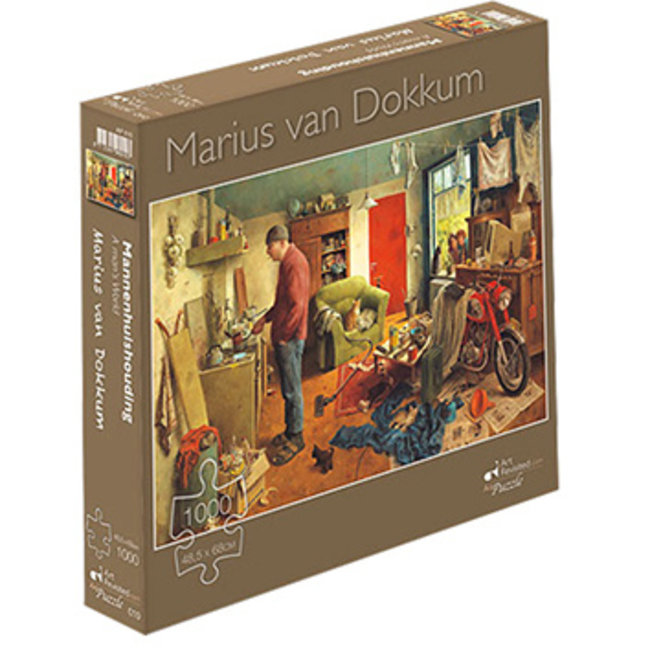 Art Revisited Marius van Dokkum Mannenhuishouding Puzzel 1000 Stukjes