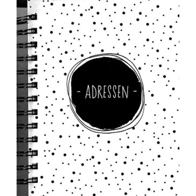 Hallmark Carnet d'adresses en noir et blanc