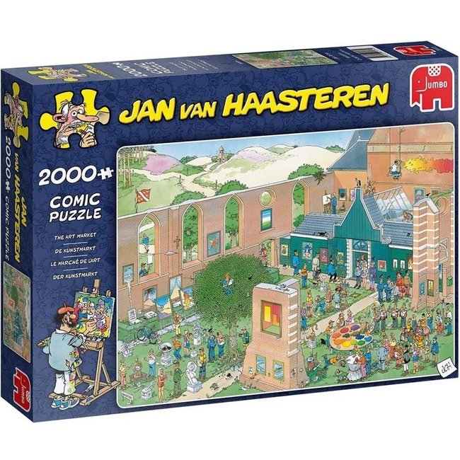 Jan van Haasteren - The Art Market 2000 Puzzle Pieces