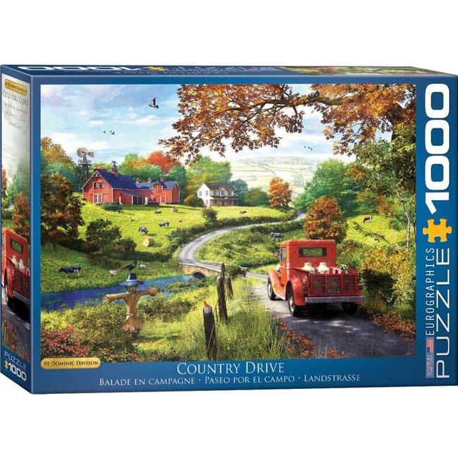 The Country Drive - Dominic Davison Puzzel 1000 Stukjes