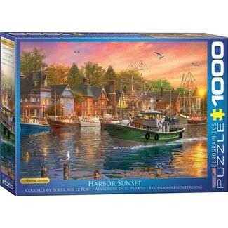 Eurographics Harbor Sunset - Dominic Davison Puzzel 1000 Stukjes