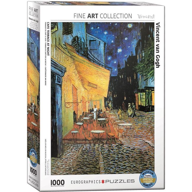 Cafe Terrace at Night - Vincent van Gogh in 1000 Puzzle Pieces