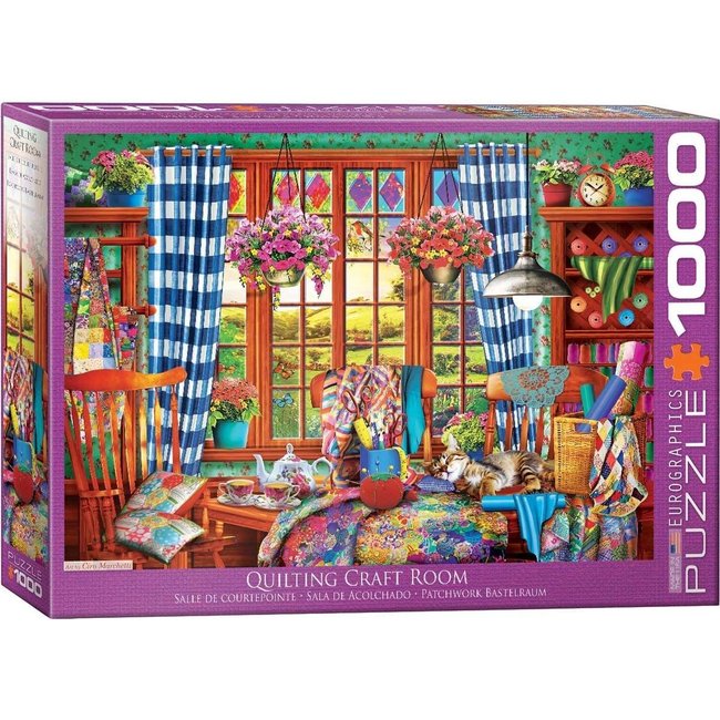 Eurographics Rompecabezas de 1000 piezas de Quilting Craft Room