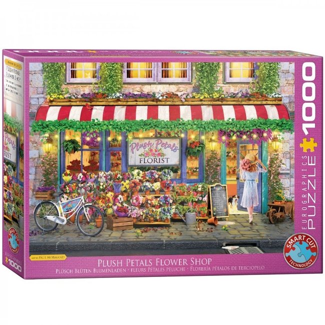 Plush Petals Flower Shop - Paul Normand 1000 Puzzle Pieces