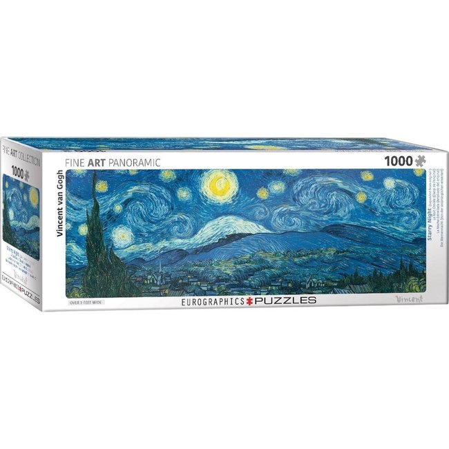 Eurographics Noche estrellada - Puzzle panorámico Vincent van Gogh 1000 piezas