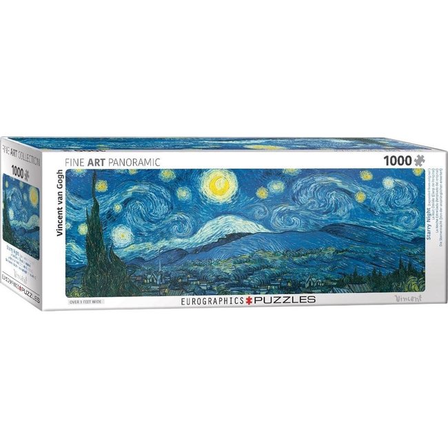 Eurographics Starry Night - Vincent van Gogh Panorama Puzzle 1000 Pieces