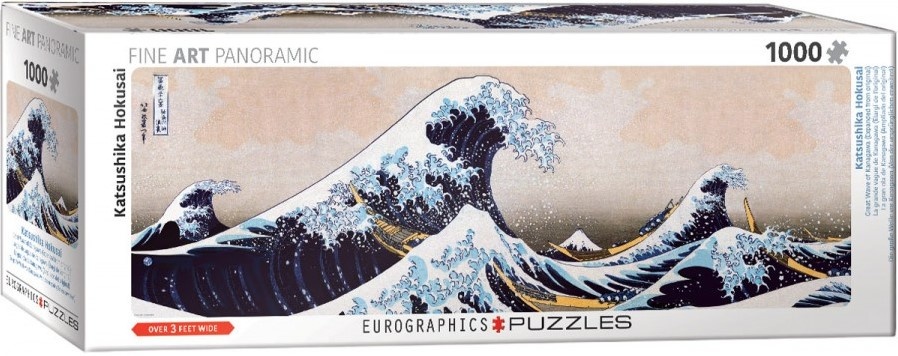 Eurographics puzzel Great Wave of Kanagawa - Katsushika Hokusai Panorama - 1000 stukjes