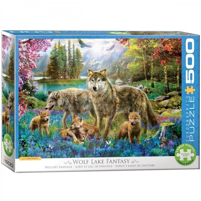 Wolf Lake Fantasy Puzzle 500XL Stücke