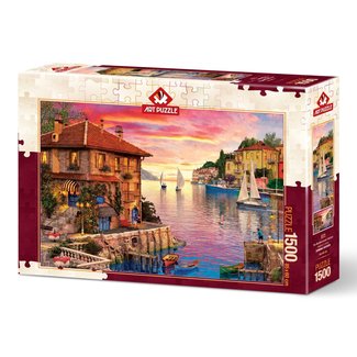 Art Puzzle Mittelmeer-Hafenpuzzle 1500 Teile