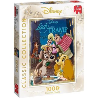Jumbo Classic Collection - Lady and the Tramp Puzzle 1000 pieces