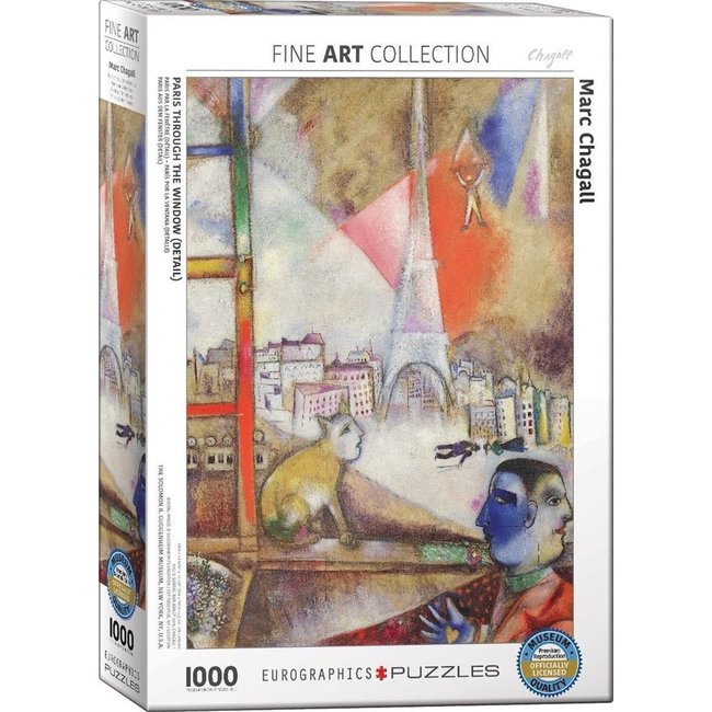 Eurographics Marc Chagall París a través de la ventana Puzzle 1000 piezas