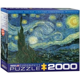 Eurographics Starry Night - Vincent van Gogh Puzzel 2000 Stukjes