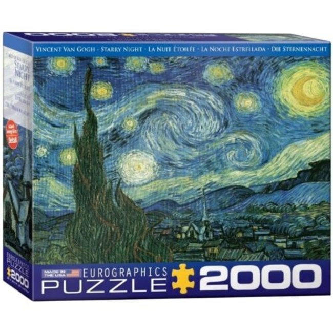 Starry Night - Vincent van Gogh Puzzle 2000 Pieces