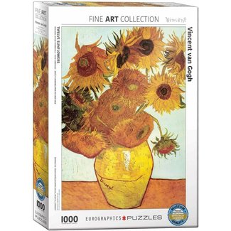 Eurographics Van Gogh Puzzle 1000 Pieces Twelve Sunflowers