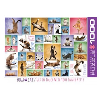 Eurographics Casse-tête Yoga Cats 1000 pièces