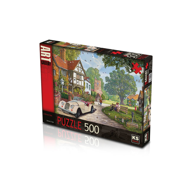 Ein Weg mit Puzzle 500 Stück