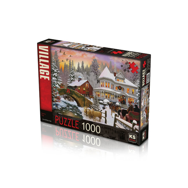 Puzzle Día de nieve 1000 piezas