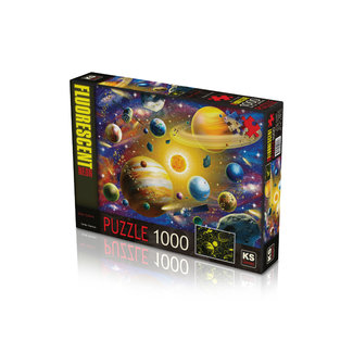 KS Games Solar System Floureszierende Puzzle 1000 Stück