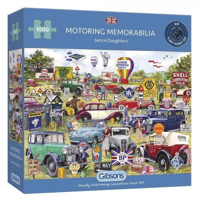 Gibsons Motoring Memorabilia Puzzel 1000 Stukjes