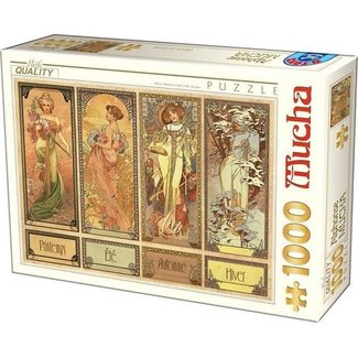 Dtoys Puzzle di Alphonse Mucha 1000 pezzi