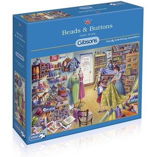 Gibsons Puzzle de cuentas y botones 1000 piezas