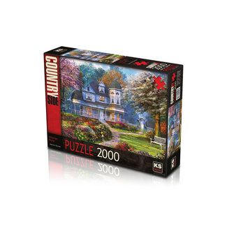 KS Games Puzzle maison victorienne 2000 pièces