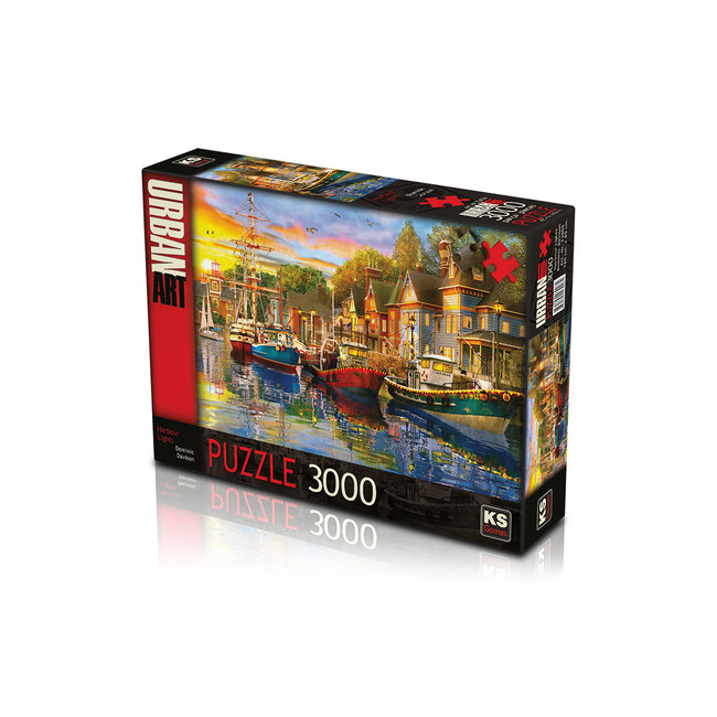 KS Games Puzzle 3000 pièces Harbour Lights