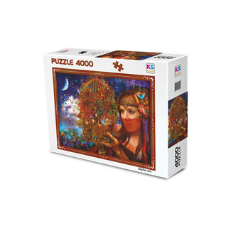 KS Games Son papillon Puzzle de conte de fées 4000 pièces