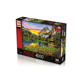 KS Games Puzzle 4000 pièces - Lacs alpins