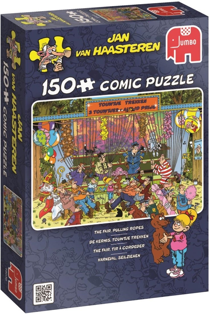 Kermis, Touwtje Trekken - Jan van Haasteren Puzzel 150 Stukjes