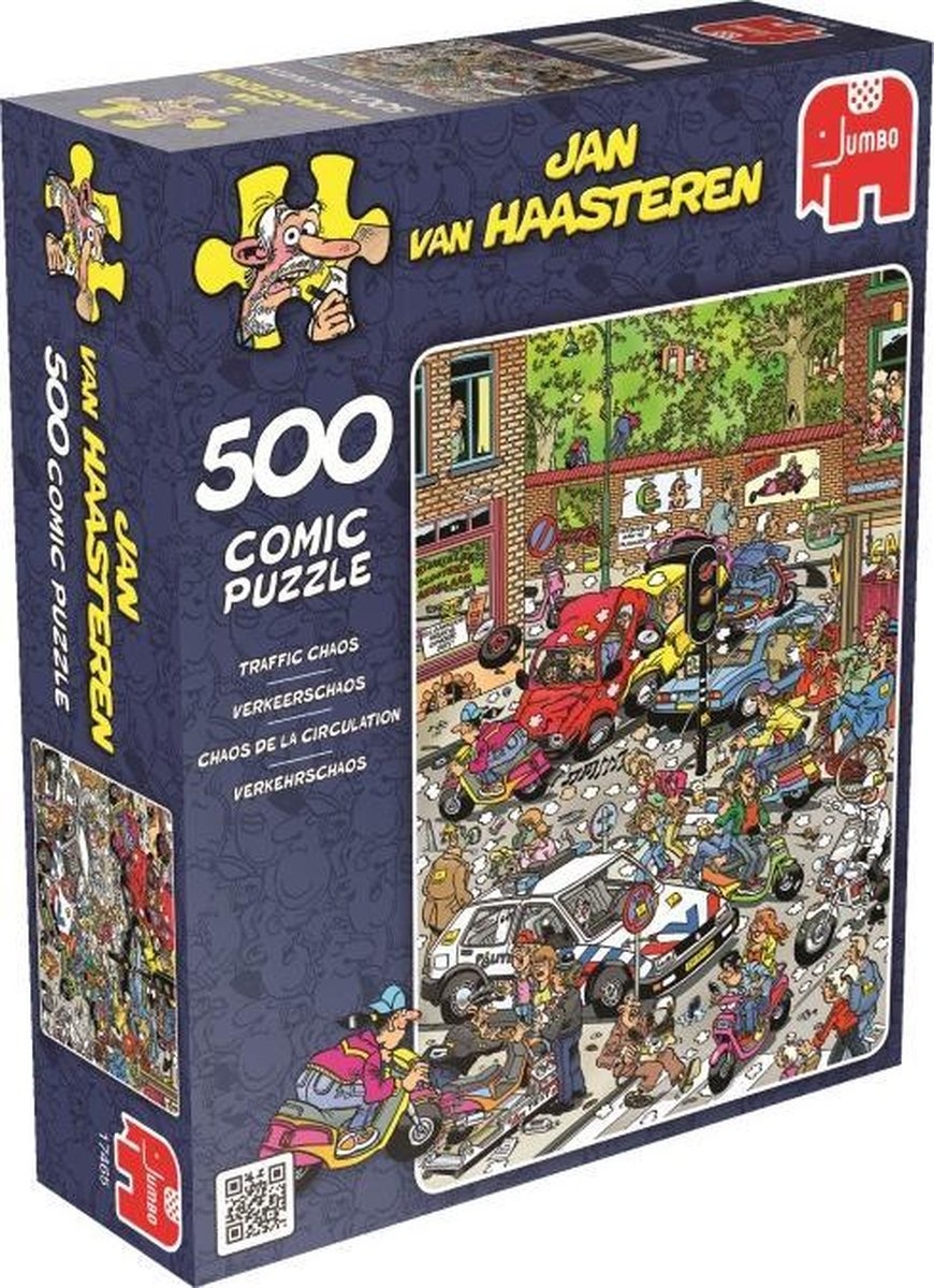 Jan van Haasteren - Verkeerschaos Puzzel 500 Stukjes